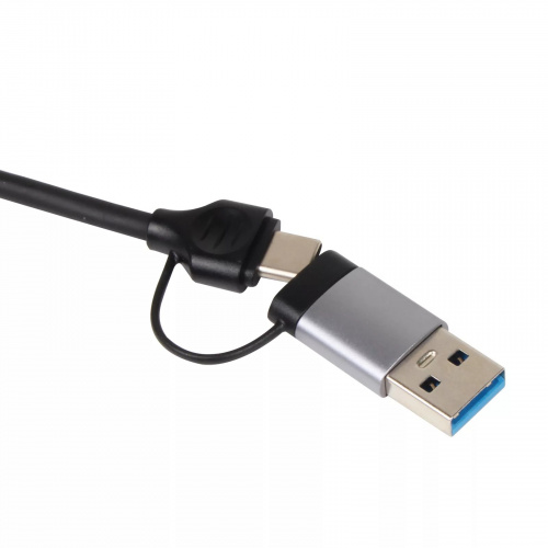 Переходник USB 3.0 Type-C+adapter USB 3.0--> 2*USB 2.0+SD+TF, VCOM <DH297> (1/150) фото 3