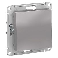 Механизм выключателя 1-кл. С/У ATLASDESIGN 10А IP20 (сх. 1) 10AX механизм алюм. Systeme Electric ATN000311 (1/10/60)