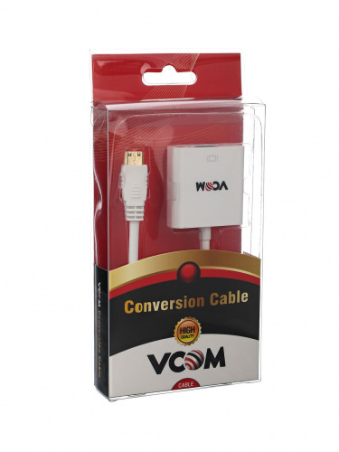 Кабель-переходник VCOM Mini HDMI M=>VGA F, 0.15 м. (1/150) (CG592) фото 3