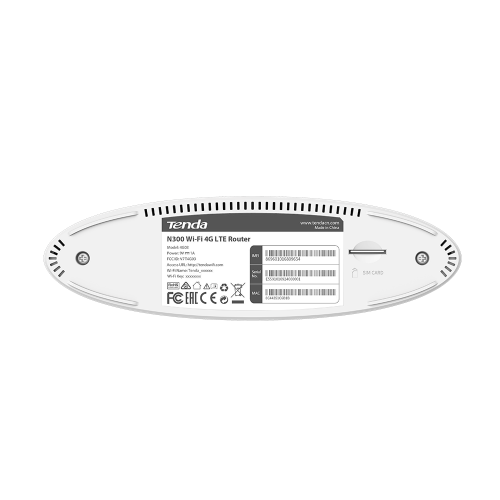 Роутер TENDA 4G03, 4G LTE wiFi 802.11b/g/n, поддержка FDD LTE/TDD LTE/DC-HSPA+/GSM, 802.11 b/g/n 300Мбит/с, белый (1/10) фото 2
