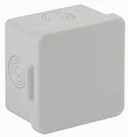 KOR-65-65-50-4 ЭРА Коробка распаячн. открытой установки КОР 65х65х50мм без гермовводов 4 вх. IP54