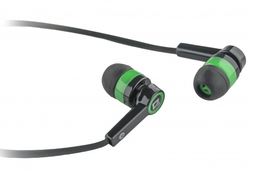 Наушники внутриканальные DEFENDER Pulse-420, вакуумная, регулят. громк., шнур 1.2 м, зеленые (1/80) (63422) фото 4