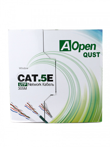 Кабель AOPEN Light UTP 4 пары кат. 5e (бухта 305 м.) (1/2) (ANC514-40) фото 3 Кабель AOPEN Light UTP 4 пары кат. 5e (бухта 305 м.) (1/2) (ANC514-40) фото 3
