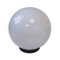 Светильник ЭРА НТУ 02-100-351 садово-парковый шар белый крепится на опору IP44 60Вт E27 D350mm (Б0048046)