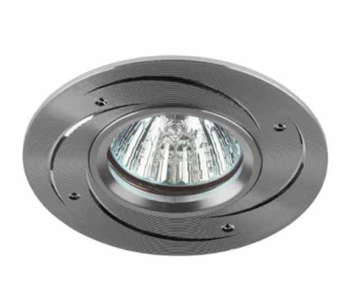 Светильник ЭРА KL43 SL /1 литой алюминевый MR16 12V/220V 50W серебро (100/2100) (Б0049562)