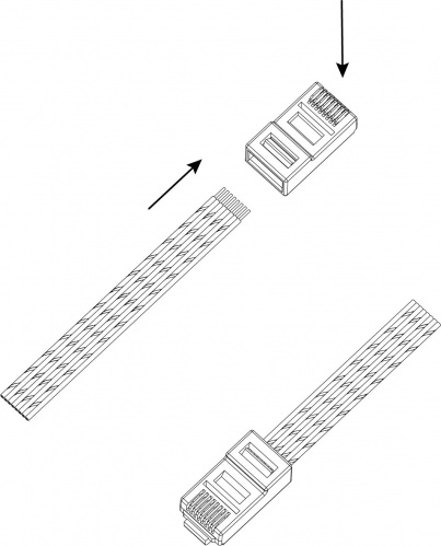 Джек ЭРА Simple RJ-1-S RJ-45 8P8C CAT 5e (1/5 000) (Б0048300) фото 2