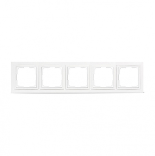 Рамка SMARTBUY 5-местная пластик белая "Нептун" (SBE-05w-Plastic-FR-5) Рамка SMARTBUY 5-местная пластик белая "Нептун" (SBE-05w-Plastic-FR-5)