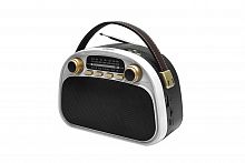 Радиоприемник трёхдиапазонный RITMIX RPR-040 WHITE, Bluetooth v.5.3, USB флэш/microSD, MP3, вход USB Type-C, ручка для переноски, белый(1/18) (80004180)