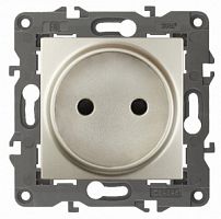 Розетка ЭРА серии Elegance скрытой установки 2P 16A0В IP20 шампань (1/10/100) (Б0034287)