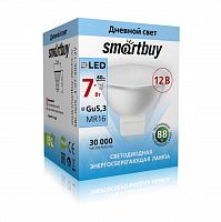 Лампа светодиодная SMARTBUY GU5.3 (MR16) 7Вт 12V 4000K (рефлекторная, холодный свет) (10/100) (SBL-GU5_3-07-40K-12V)