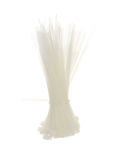 Cтяжка-хомут (нейлон) 2.5 х 100 мм. (100шт./уп.), белая (цена за упаковку-100 шт!!!) (TIE2.5X100MM-W) фото 2 Cтяжка-хомут (нейлон) 2.5 х 100 мм. (100шт./уп.), белая (цена за упаковку-100 шт!!!) (TIE2.5X100MM-W) фото 2