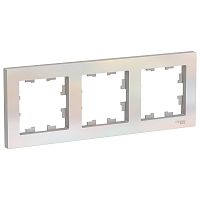 Рамка 3-м ATLASDESIGN универс. жемчуж. Systeme Electric ATN000403 (1/5/20)
