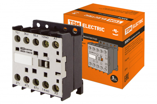Миниконтактор МКН-10610 6А 24В 1НО TDM (1/75) (SQ0736-0009)