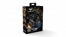 Мышь игровая проводна AULA S12, подсветка 4 цвета ,7 кн., 800/1600/2400/3200/4800 dpi, кабель 1,8м (1/50) (80001184)