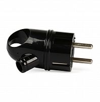 Вилка SMARTBUY с кольцом с заземлением черная 16А 250В (SBE-16-P03-b) (1/40/480)