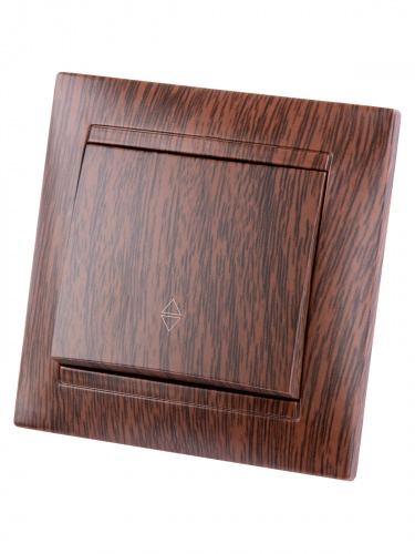 Выключатель на 2 направления 1 кл. 10А венге , с/у, "Лама" (10/120) TDM (SQ1815-0406) фото 5 Выключатель на 2 направления 1 кл. 10А венге , с/у, "Лама" (10/120) TDM (SQ1815-0406) фото 5