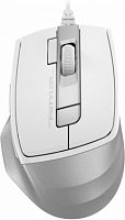 Мышь проводная A4TECH Fstyler FM45S Air (2400dpi) silent USB (7but), белый/серебристый (1/60) (FM45S AIR USB (SILVER WHITE))