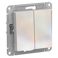 Механизм выключателя 2-кл. С/У ATLASDESIGN 10А IP20 (сх. 5) 10AX механизм жемчуж. Systeme Electric ATN000451 (1/10/60)