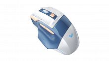 Беспроводная-проводная игровая мышь AULA SC550  white+blue с подсветкой, бело-голубой (1/40) (80003329)