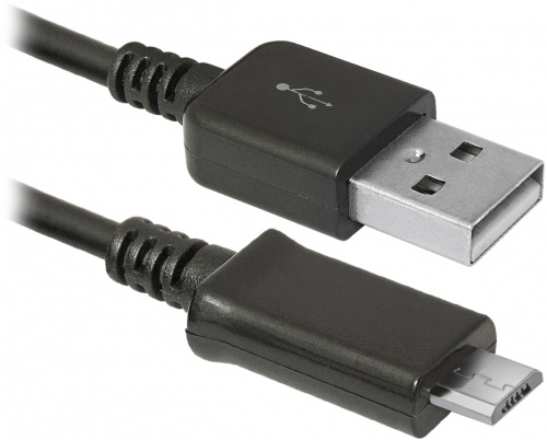 Кабель DEFENDER USB08-03H USB2.0, AM-MicroBM, 1м, черный (1/50/400) (87473) фото 3