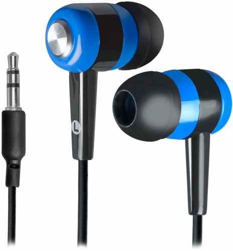 Наушники внутриканальные DEFENDER Basic 616 вакуумные, шнур 1.1 м, черные/синие (1/100) (63616) фото 2