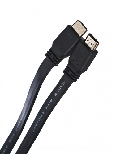 Кабель HDMI 19M/M 1.4V плоский 1.5m TV-COM <CG200F-1.5M>  (1/150)