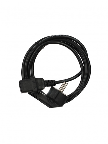 Кабель VCOM компьютер-розетка 220V (EURO) <VDE> 3G*0.75 мм., чёрный, 1.8 м. (1/50) (CE021-CU0.75-1.8M) фото 2