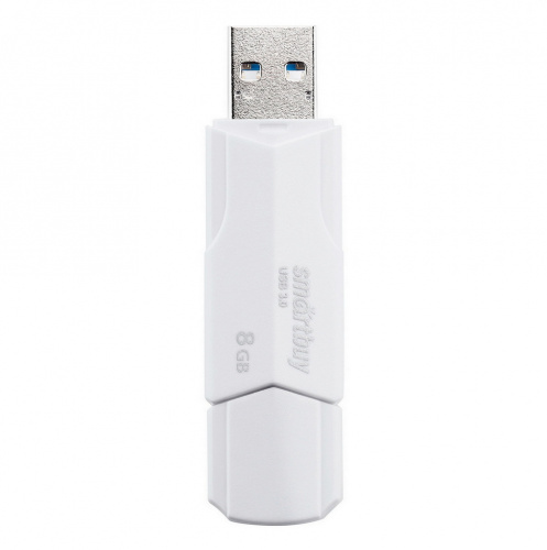 Флеш-накопитель USB 3.0  8GB  Smart Buy  Clue  белый (SB8GBCLU-W3)