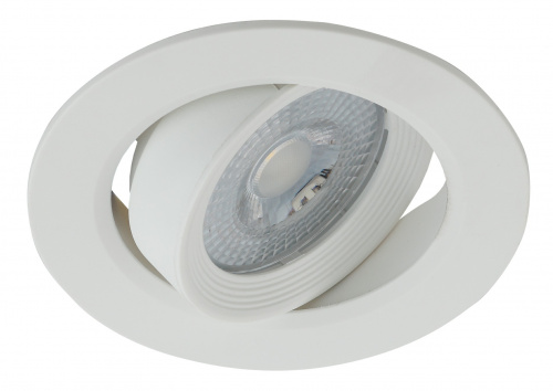 Светильник светодиодный ЭРА KL LED 22A-5 4K WH круглый поворотн. LED SMD 5W 4000K белый (100/1600) (Б0037037) фото 4