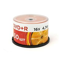 Диск MIREХ DVD+R 16Х 4,7ГБ Кейк бокс 50 (50/300) (UL130013A1B)