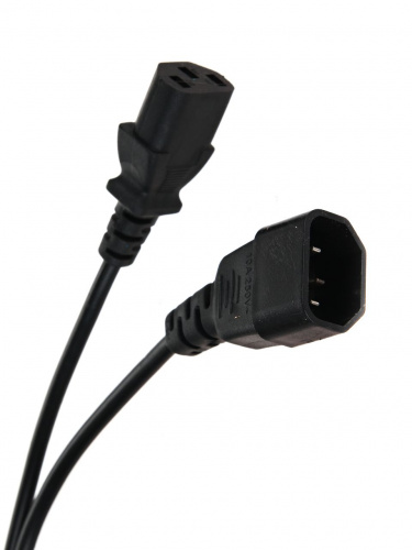 Кабель монитор - компьютер 1.8 метра 220V (UPS -> устройство) <VDE> 3G*0.5mm Aopen <ACE001-1.8M> (1/60)
