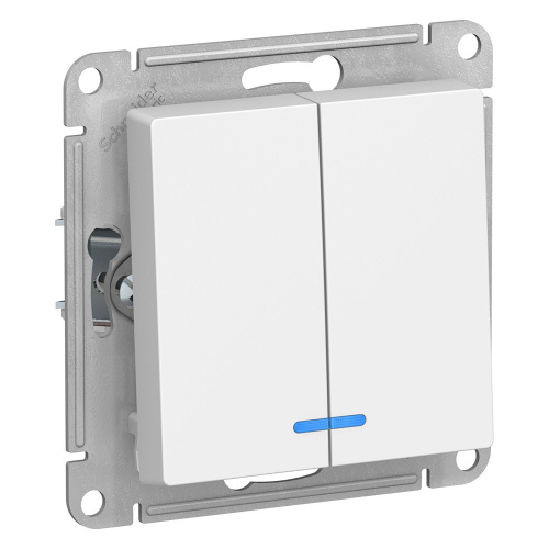 Механизм выключателя 2-кл. С/У ATLASDESIGN 10А IP20 (сх. 5а) 10AX с подсветкой бел. Systeme Electric ATN000153 (1/20/160) Механизм выключателя 2-кл. С/У ATLASDESIGN 10А IP20 (сх. 5а) 10AX с подсветкой бел. Systeme Electric ATN000153 (1/20/160)