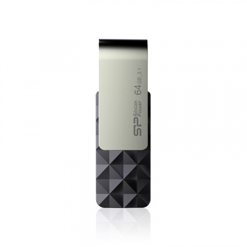 Флеш-накопитель USB 3.0  64GB  Silicon Power  Blaze B30  черный (SP064GBUF3B30V1K)