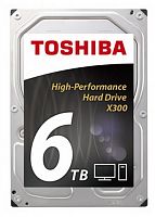Внутренний яHDD Toshiba 6TB  X300  High-Performance, SATA-III, 7200 RPM, 128 Mb, 3.5'' (HDWE160EZSTA)