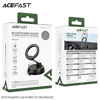 Держатель автомобильный ACEFAST D55, для смартфона, пластик, торпедо, цвет: чёрный (1/15/60) (6974316284338)