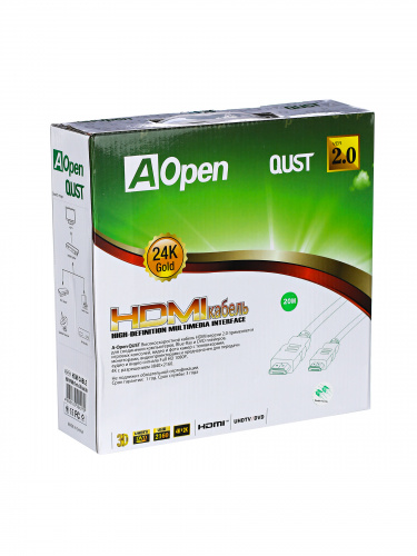 Кабель HDMI 19M/M ver 2.0, 20М, 2 фильтра  Aopen/Qust <ACG711D-20M>(1/10) фото 3