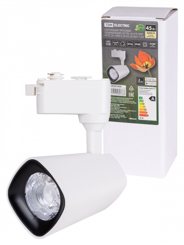 Светильник светодиодный TDM трековый однофазный TRL-02-045-WW 45 Вт, 24°, 3000 К, 90 Ra, белый, (1/20) (SQ0369-0020)