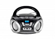Портативная магнитола RITMIX RBB-450BT black-silver, CD / AUX / MP3 / USB / Bluetooth / FM, выход на наушники, 13Вт (1/6) (80004359)