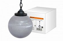 Светильник TDM НСБ 02-60-252 УХЛ4 60 Вт, IP40, шар, 1хЕ27, прозрачный с огранкой 250 мм, цепь черная (SQ0313-0010)