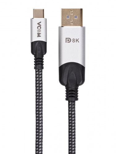 Кабель-переходник USB 3.1 Type-C(M)--> DP(m) 8K@60Hz, 1.8m , Alumi Shell,VCOM <CU422MCV-1.8M> (1/60) фото 6 Кабель-переходник USB 3.1 Type-C(M)--> DP(m) 8K@60Hz, 1.8m , Alumi Shell,VCOM <CU422MCV-1.8M> (1/60) фото 6