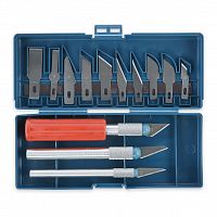 Набор ножей SMARTBUY для резьбы, для точных работ,хобби, творчества,13 лезвий,3 ручки,кейс tools (1/100) (SBT-KNH-13P1)