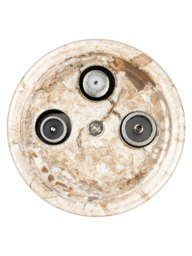 Розетка TDM TV+R+ SAT проходная мраморная «Болонь» (1/72) (SQ1820-0158) фото 5