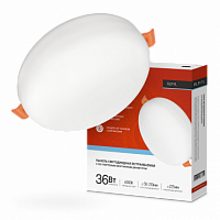 Панель светодиодная встраиваемая безрамочная RLP-FL 36Вт 230В 6500К 3240Лм 225мм с рег. монтаж. 50-210мм белая IP20 IN HOME (1/20) (4690612036755)