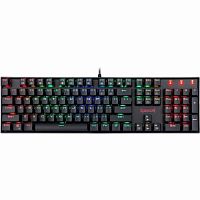 Клавиатура проводная игровая механическая REDRAGON Mitra, USB, RGB подсветка, Full Anti-Ghosting, черная (1/10) (75015)