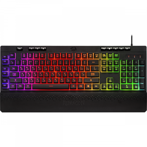 Клавиатура проводная игровая REDRAGON Shiva RU,RGB, 26 anti-ghost keys, черная (1/10) (77689)