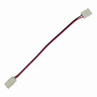 Ecola LED strip connector соед. кабель с двумя 2-х конт. зажимными разъемами 8mm 15 см. уп. 3 шт. (1/500) (SC28C2ESB)