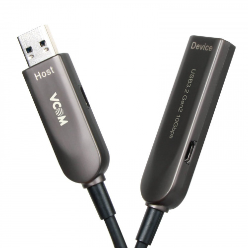 Активный оптический кабель USB3.2 Extention AM-AF 20м VCOM <D3730-20.0> Активный оптический кабель USB3.2 Extention AM-AF 20м VCOM <D3730-20.0>