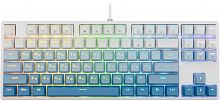 Клавиатура проводная игровая механическая REDRAGON Cass RU, RGB, сине-белая (1/10) (71485)
