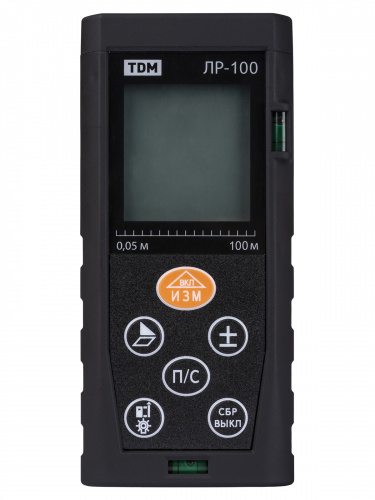 Рулетка лазерная (дальномер) ЛР-100, дальность 100 м, точность 2 мм, подсветка, IP54, 2хAAA, “Алмаз” TDM (SQ1018-0203) фото 3 Рулетка лазерная (дальномер) ЛР-100, дальность 100 м, точность 2 мм, подсветка, IP54, 2хAAA, “Алмаз” TDM (SQ1018-0203) фото 3