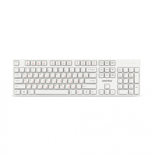 Клавиатура проводная Smartbuy ONE 238,мультимедийная, USB (SBK-238U-W), белая (1/20)